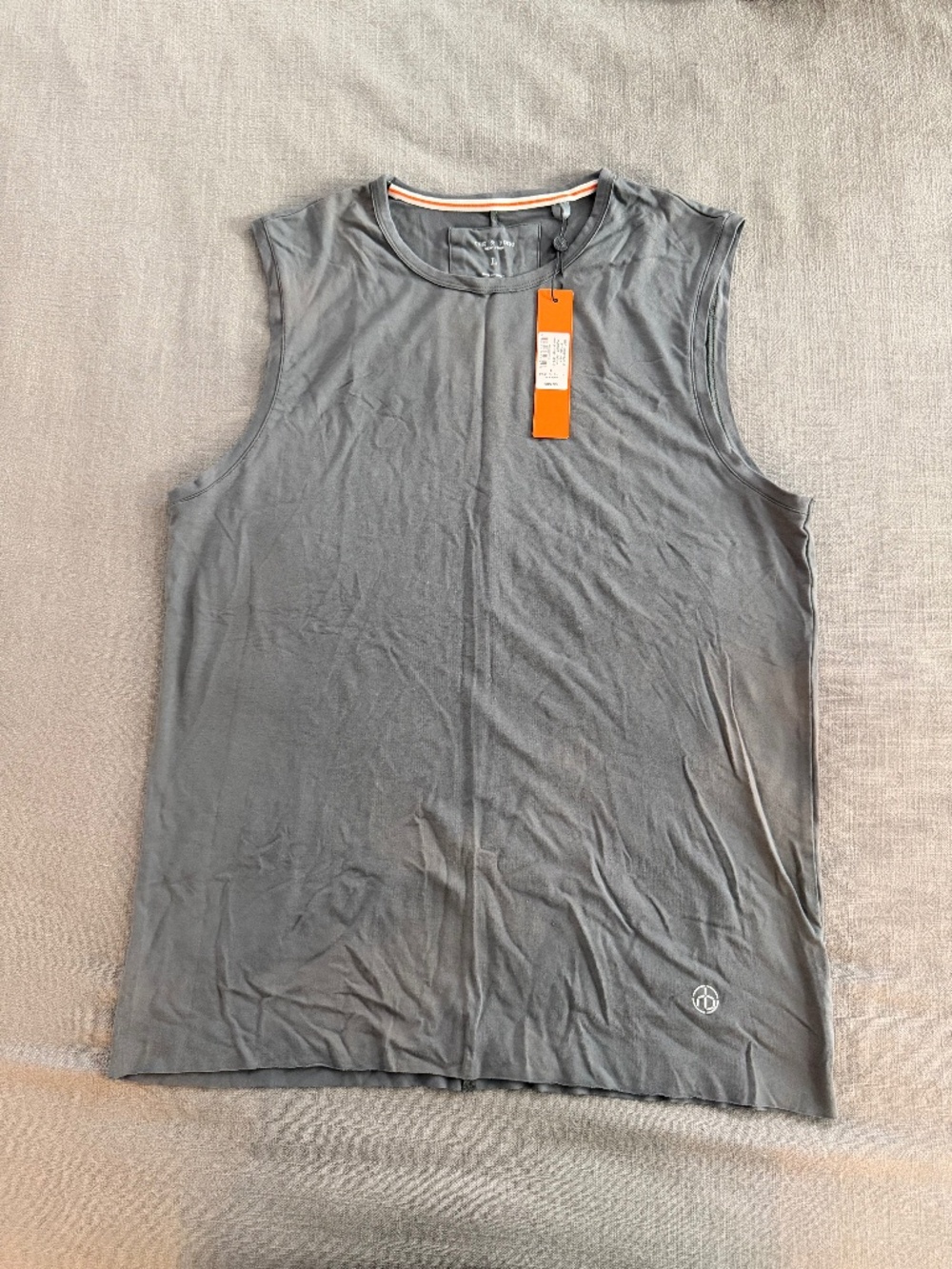 rag & bone Pursuit Haydon Tank in Tech Jersey Men’s Large Storm Grey NWT